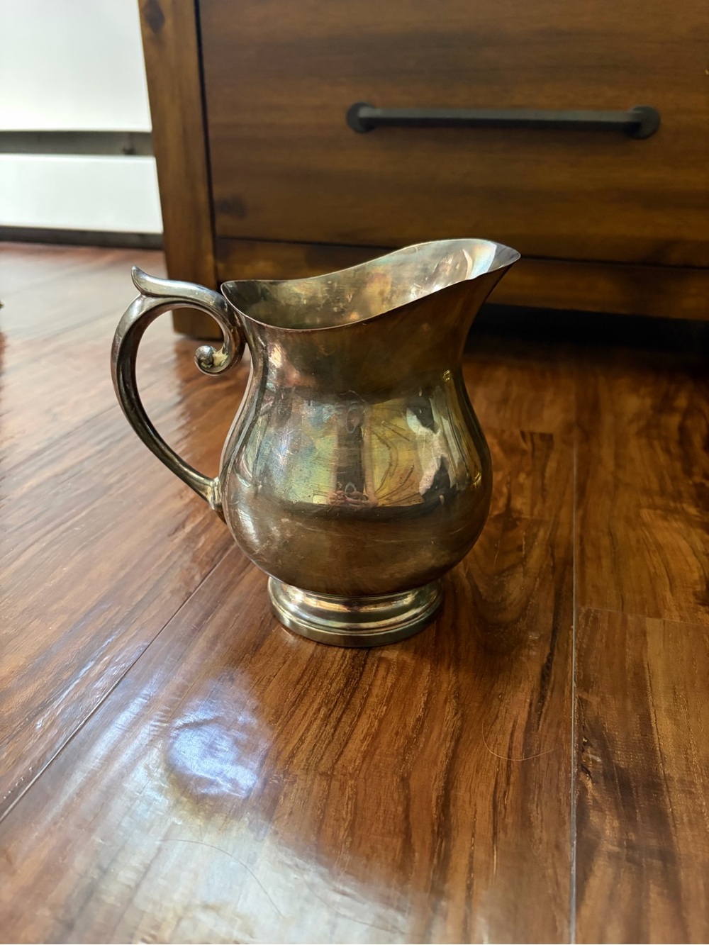 Vintage-Style Brass Pitcher